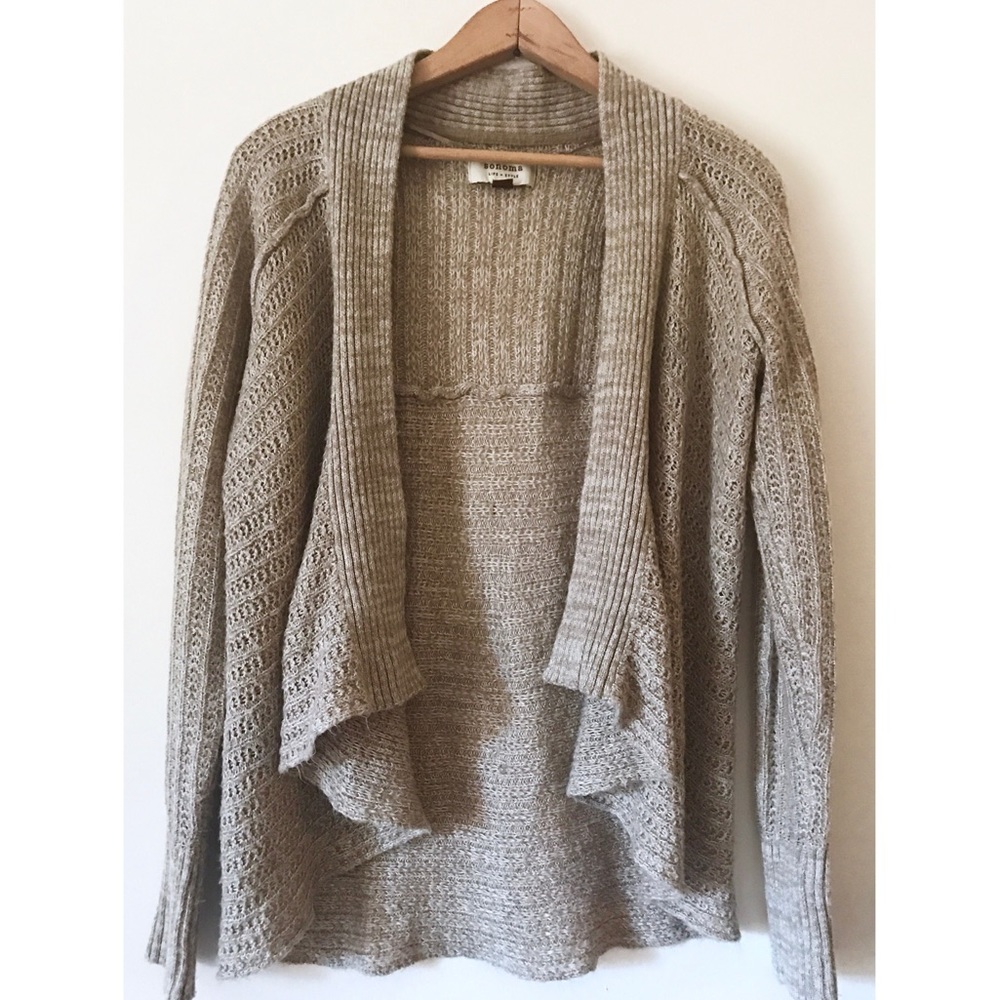 🛍 3 for $30 Sonoma Knit Waterfall Cardigan